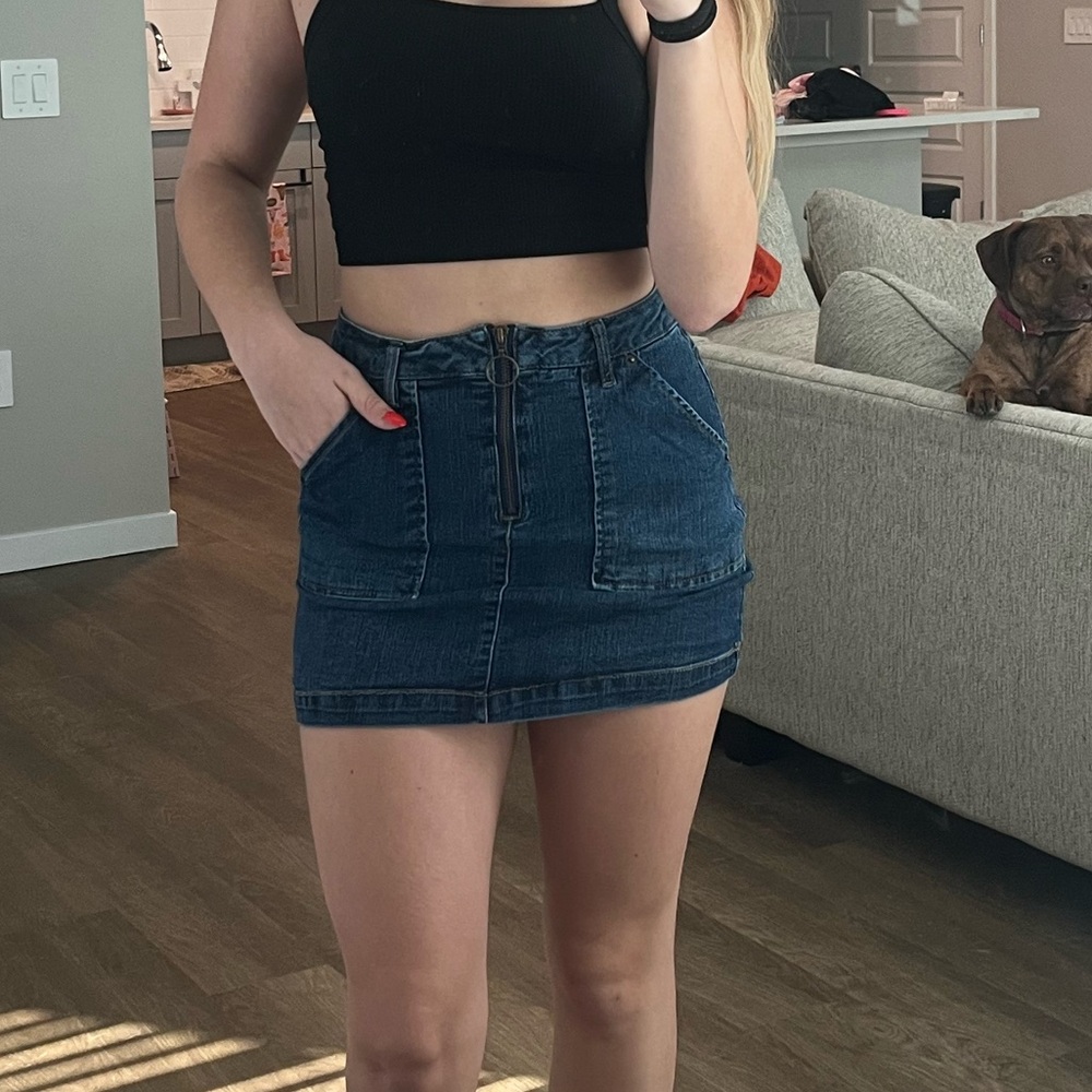 Blue Spice Denim Skirt